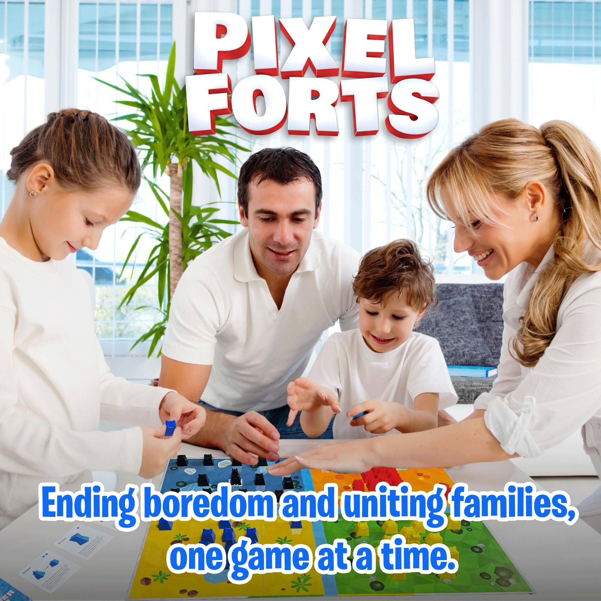 The Uzzle Pixel Forts compact box makes travel and gifting easy.