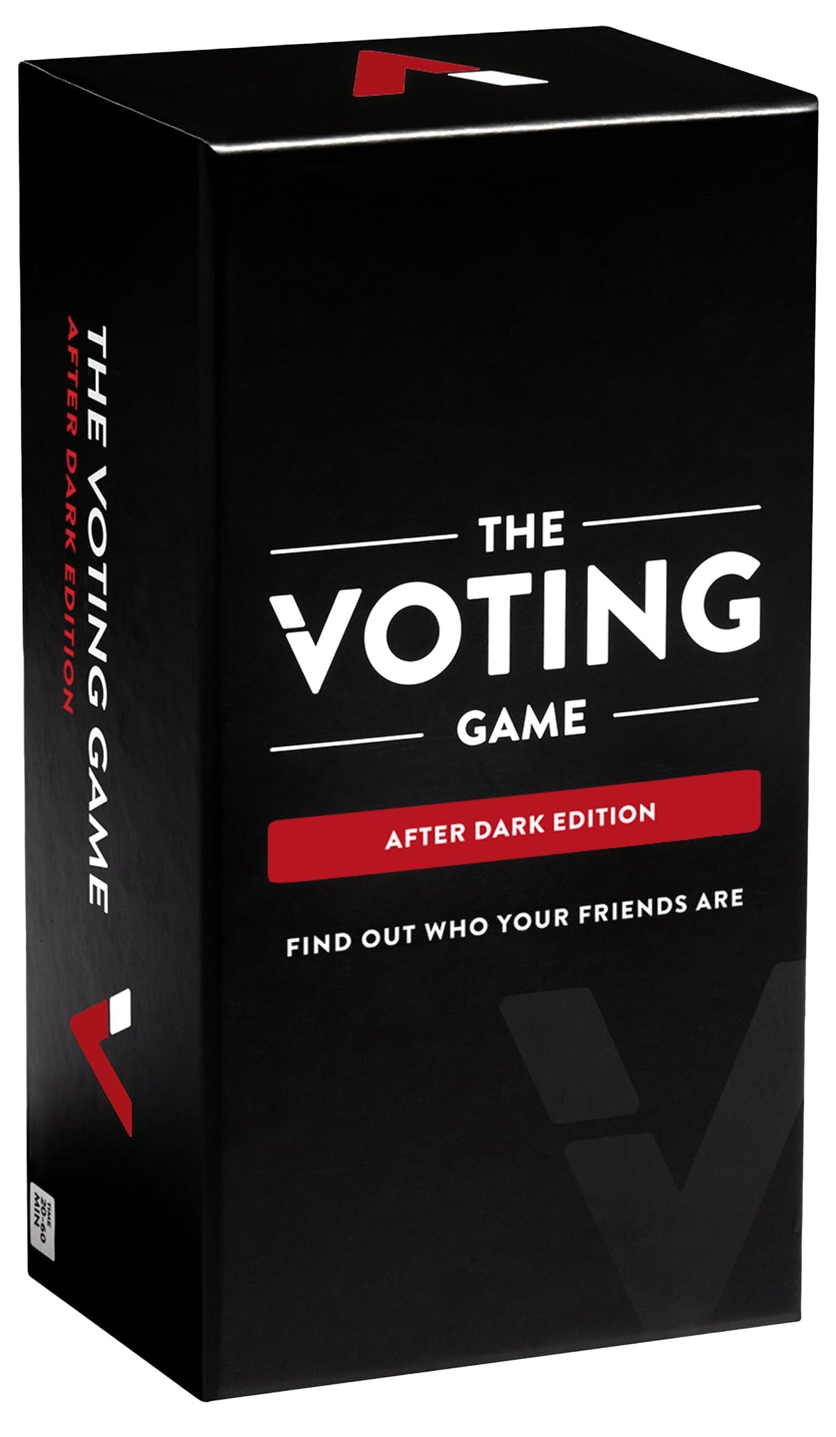 The Voting Game After Dark Edition box front, party starter for your gatherings