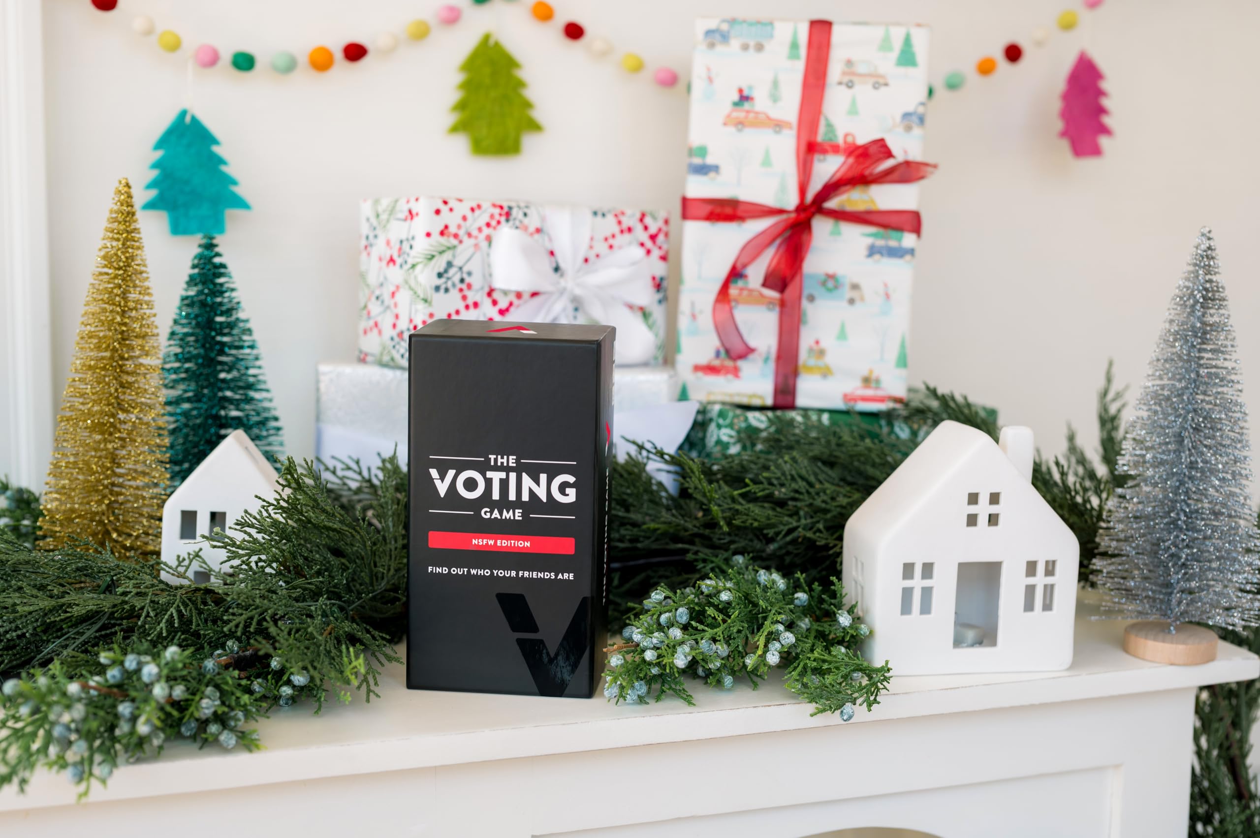 The Voting Game After Dark Edition cards deck, ready for bold truth reveals
