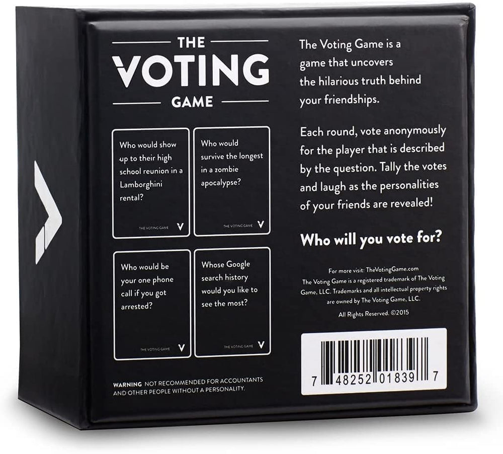 The Voting Game night in progress delivers memorable party moments.