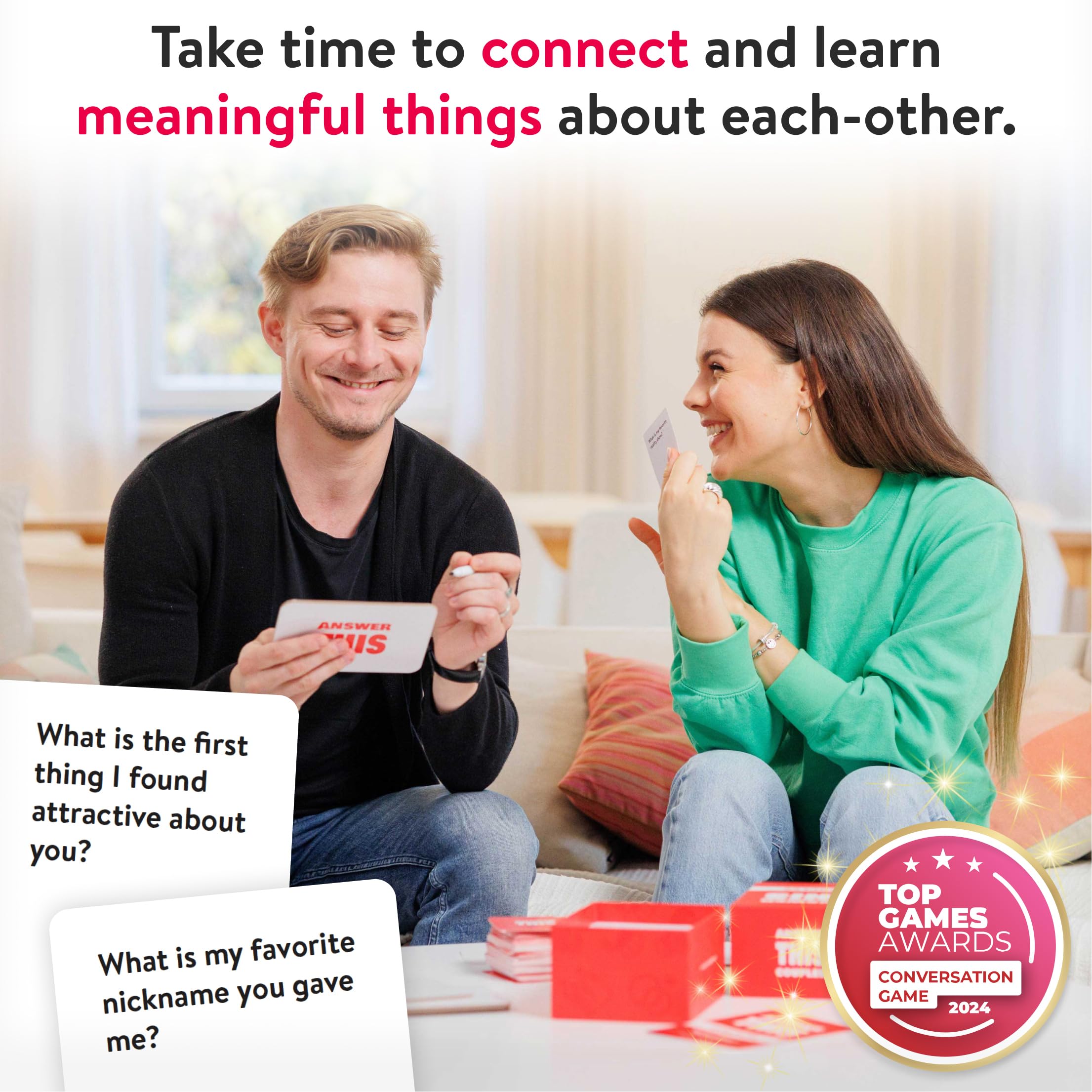 The World Game Answer This couple enjoying date night conversation.