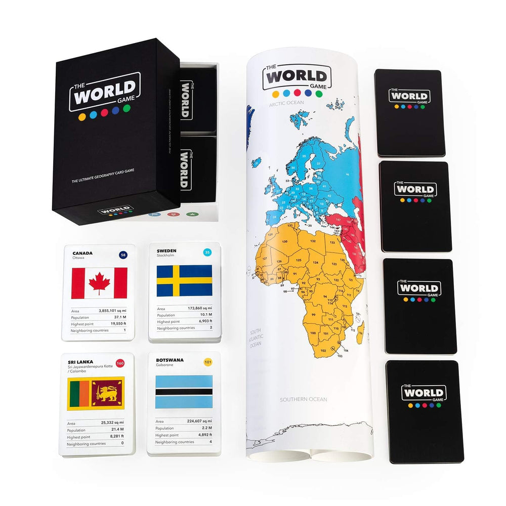 The World Game family play scene demonstrates cooperative learning for kids and adults.