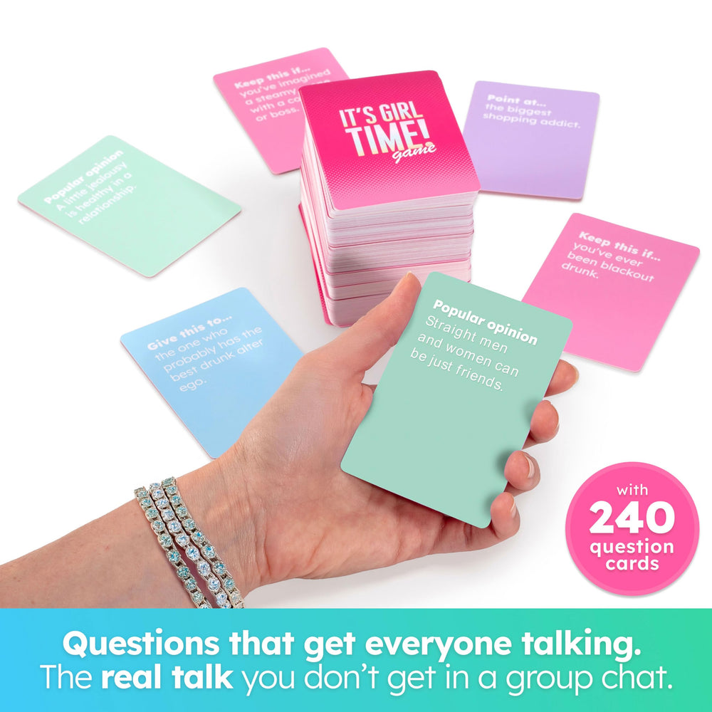 Portable party-friendly box for on-the-go group play with It’s Girl Time.