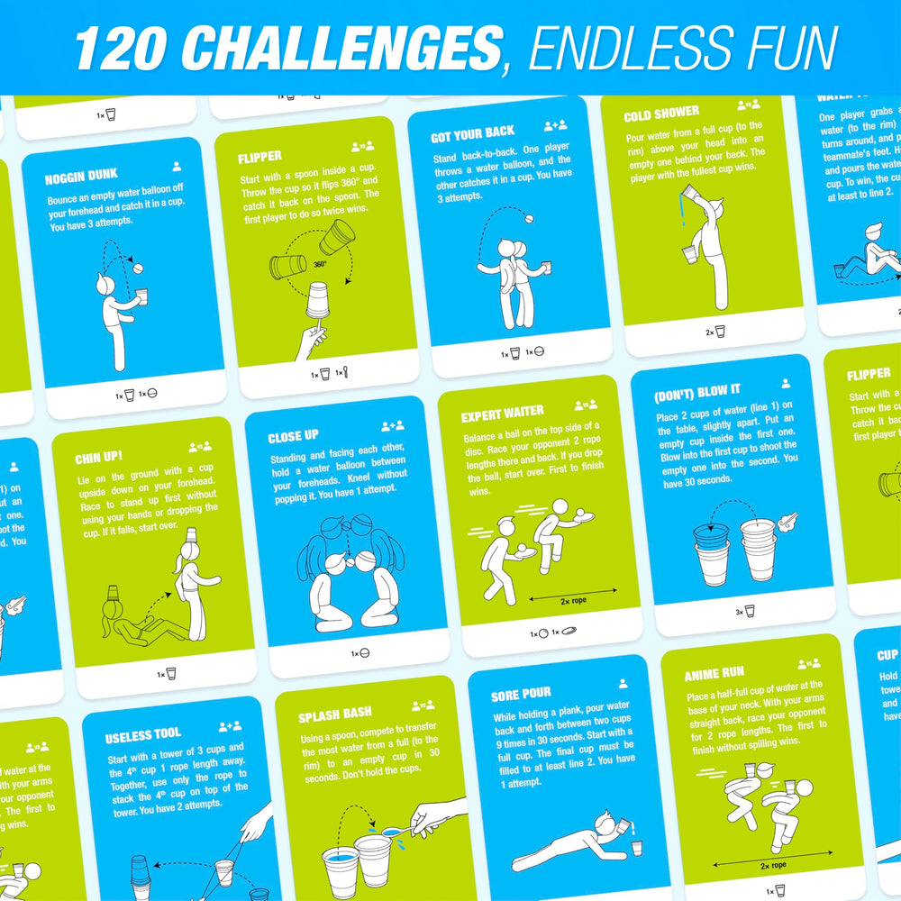The World Game Super Skills challenge cards drive quick, exciting competitions.