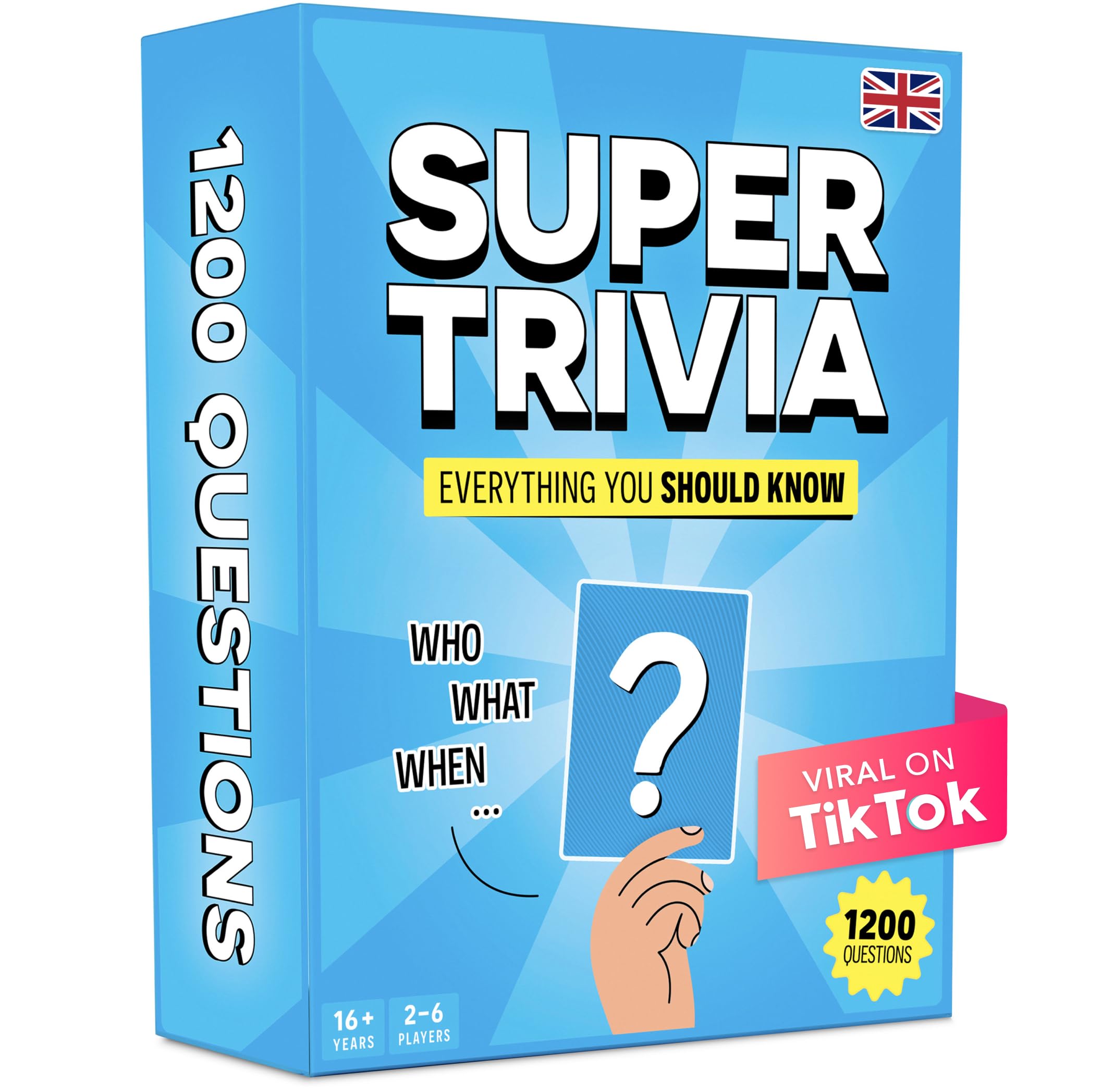 The World Game Super Trivia dice and cards spark lively game nights.