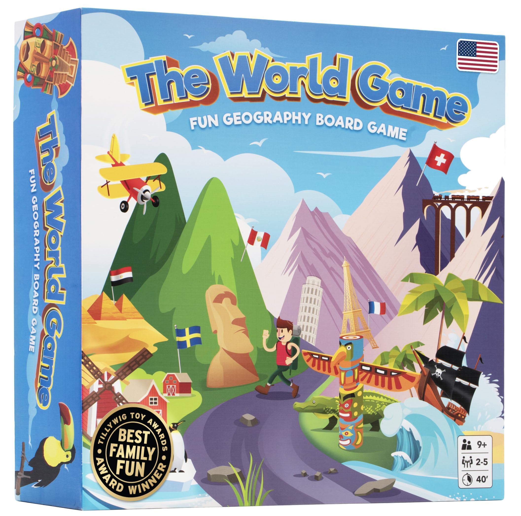 The World Game world map visual highlights global exploration for curious minds.