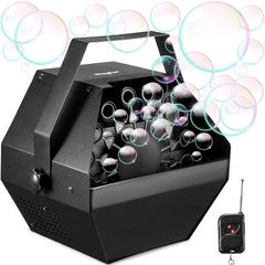 Theefun Bubble Machine remote control enables easy party ambiance from a distance.
