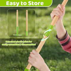 Theefun kids garden tool set broom: mini broom for tidying pots and play areas.
