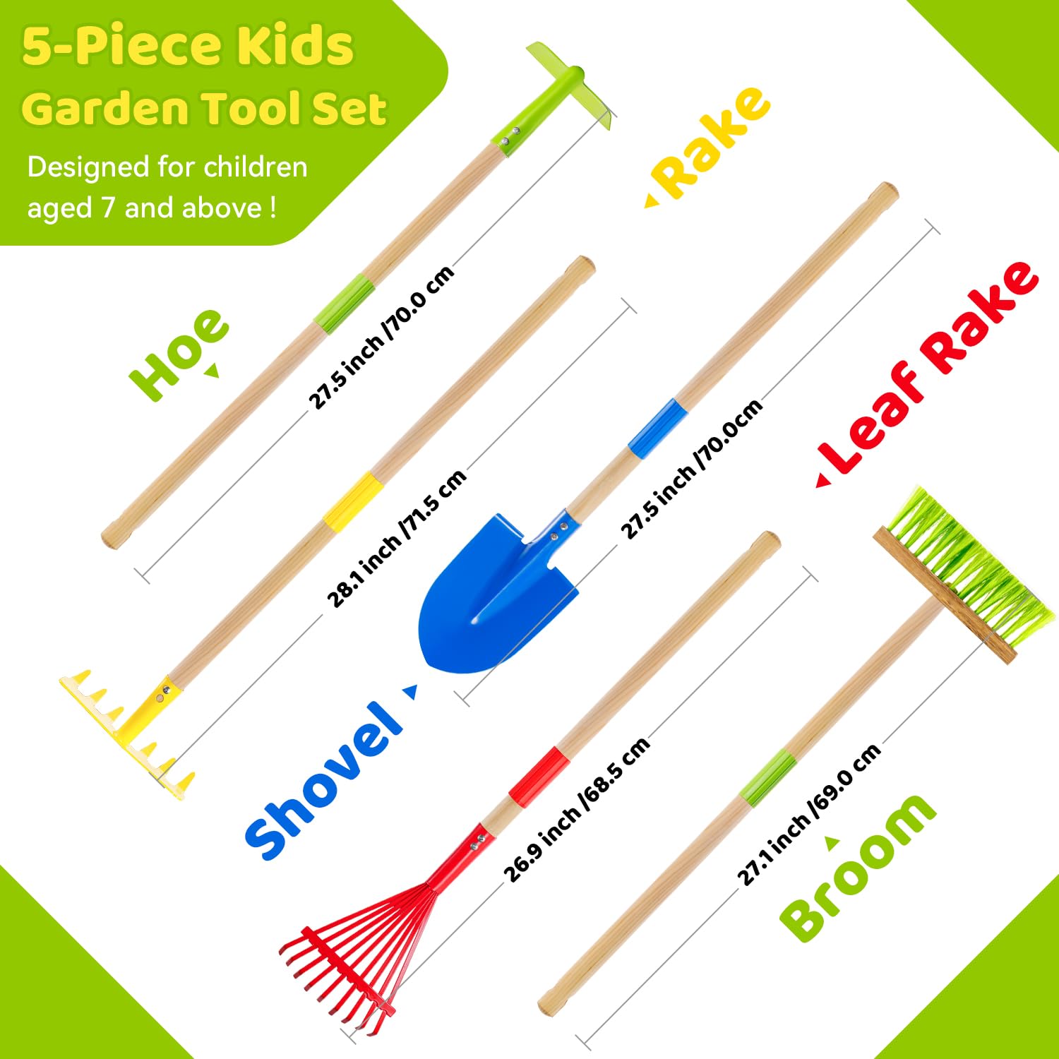 Theefun kids garden tool set shovel: sturdy shovel for little planting projects.
