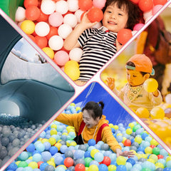 Thenese ball pit in a play tent for cozy sensory play