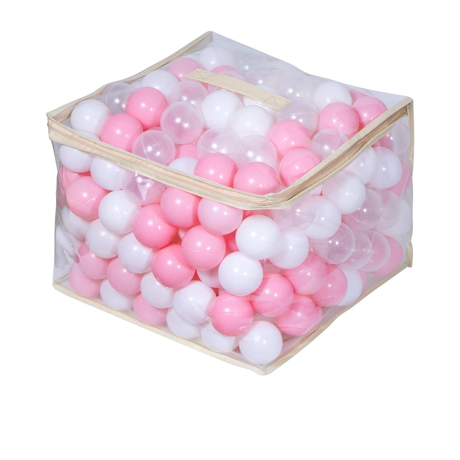 Thenese pink ball pit balls pack of 100 ready for indoor playtime