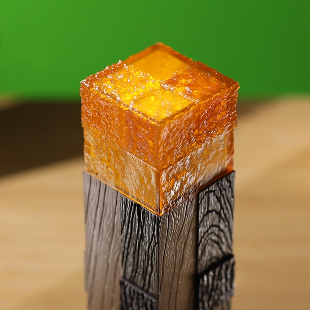 The Noble Collection Minecraft Torch bedside lighting creates cozy mood in bedroom or dorm