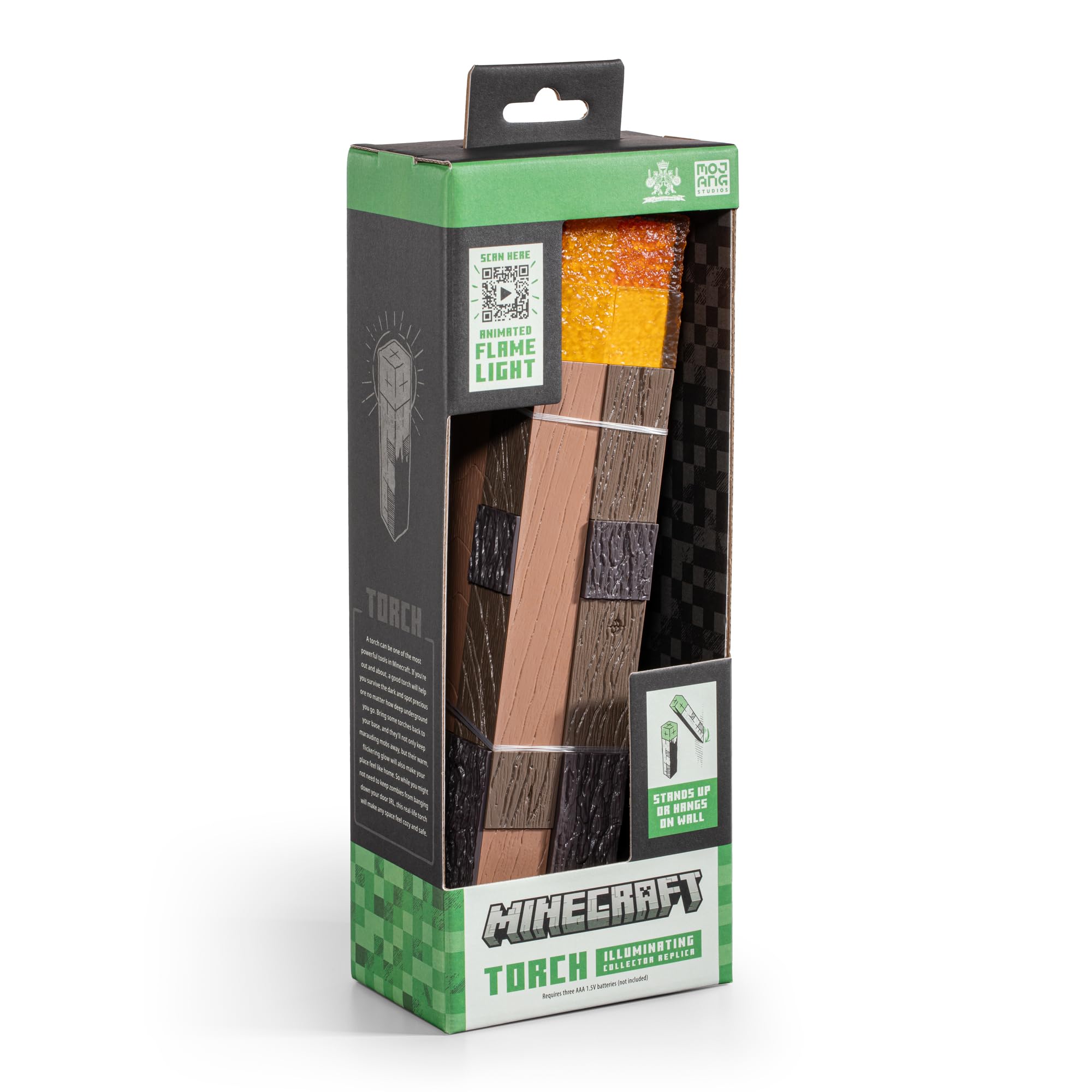 The Noble Collection Minecraft Torch game-room centerpiece with collectible appeal