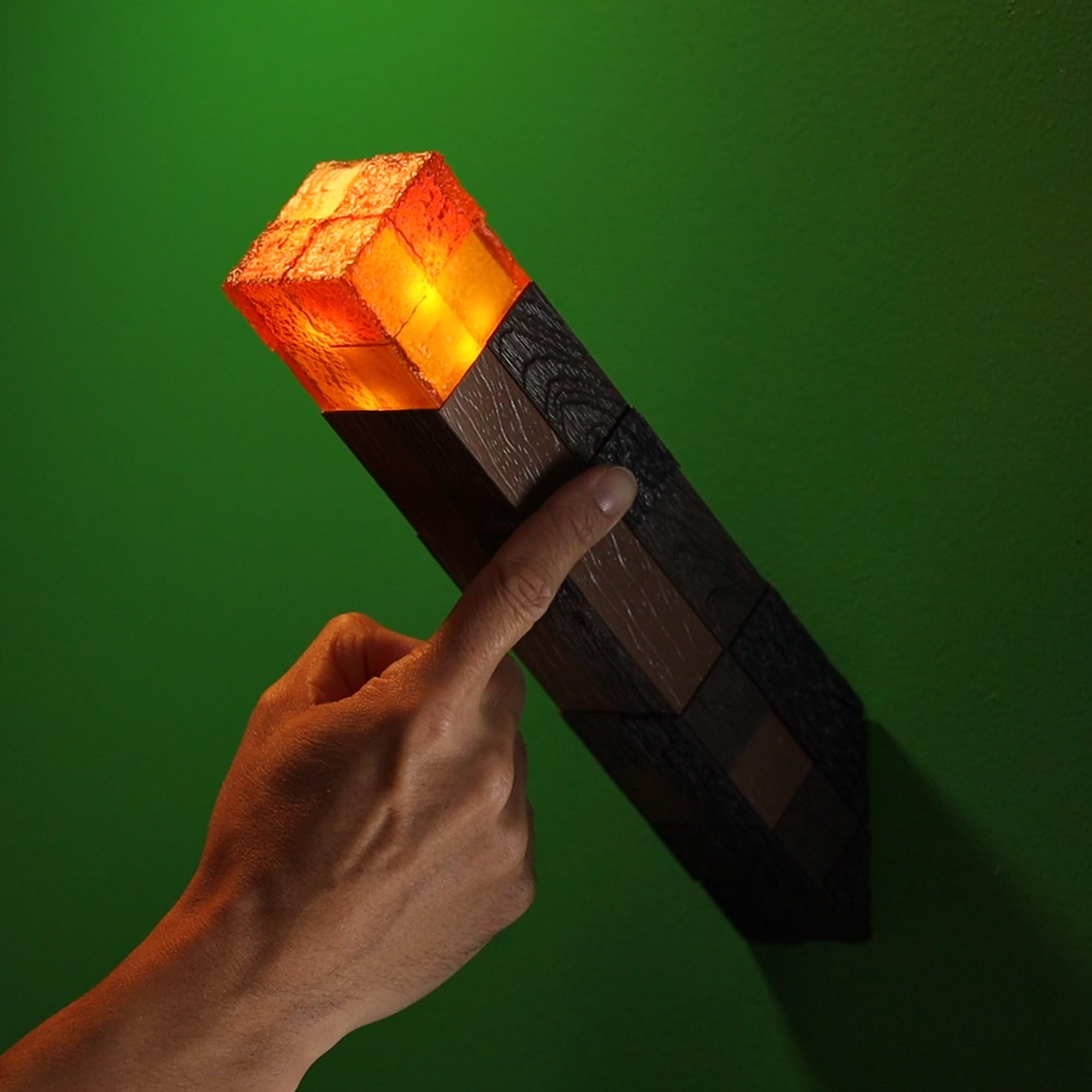 The Noble Collection Minecraft Torch portable design supports adventures beyond the screen
