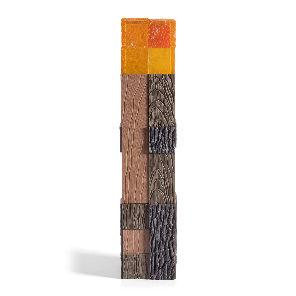 The Noble Collection Minecraft Torch wall-mount hardware enables simple hanging without extra crafting