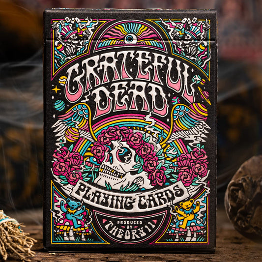 theory11 Grateful Dead back design with Steal Your Face logo for iconic table moments