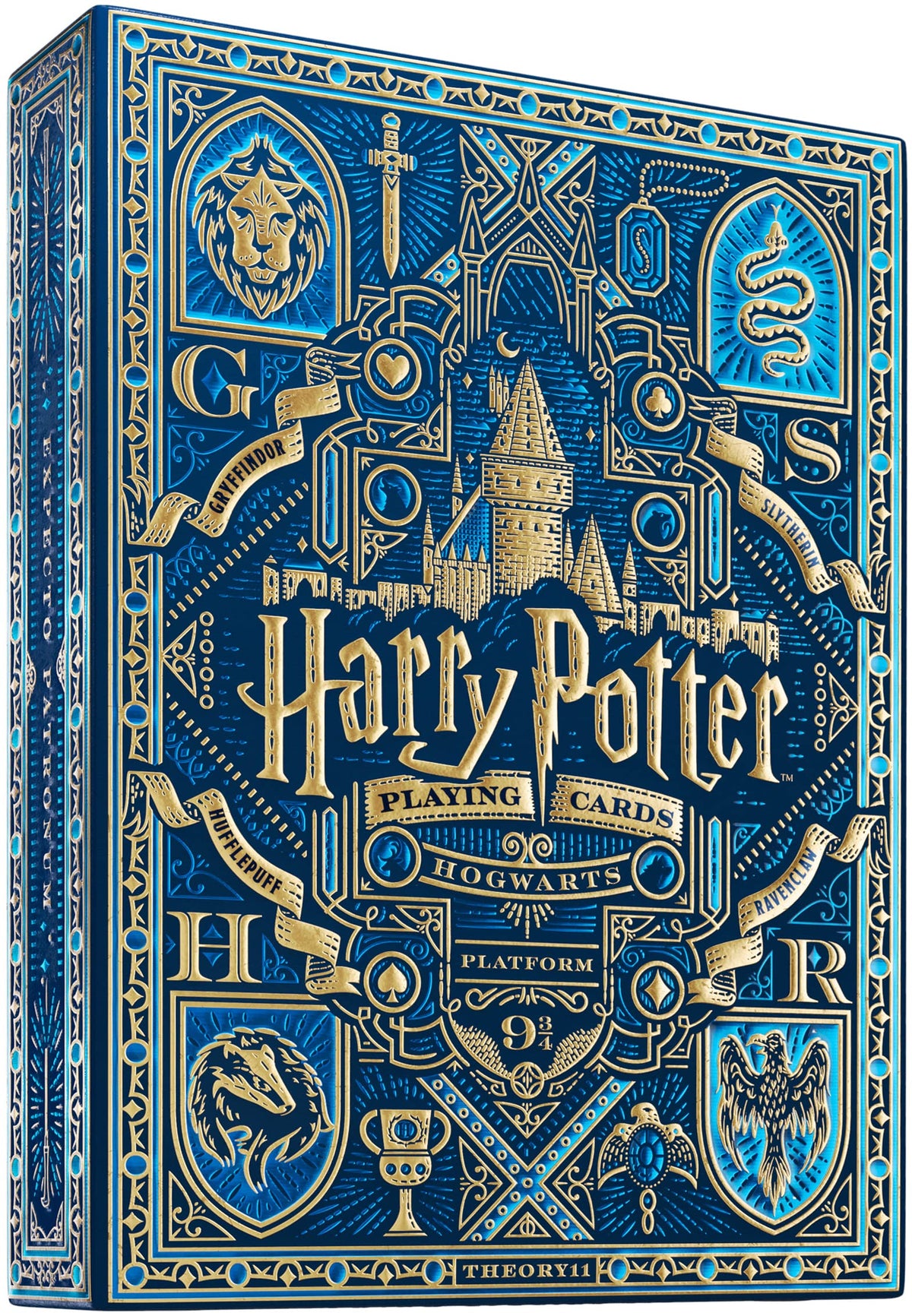 Theory11 Harry Potter Blue Ravenclaw box with luxurious foil and embossing.