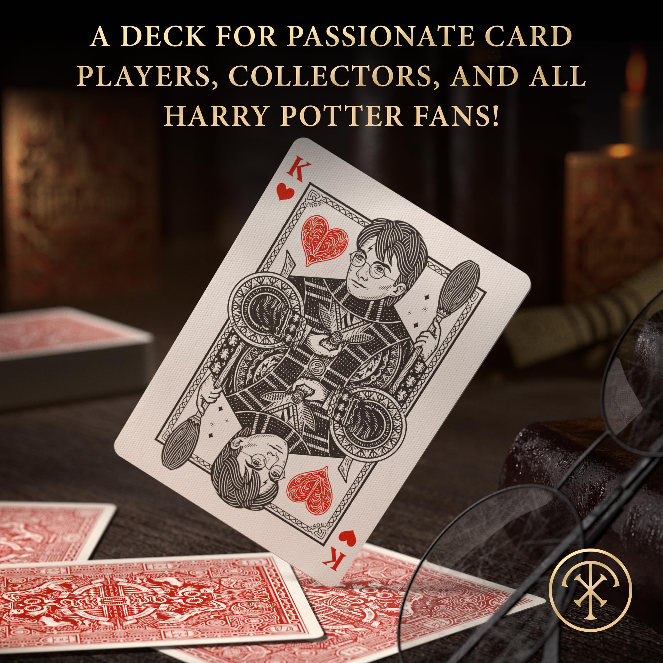 theory11 Harry Potter Gryffindor character artwork, immersive wizarding card face
