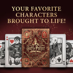 theory11 Harry Potter Gryffindor foil embossing close-up, premium tactile experience
