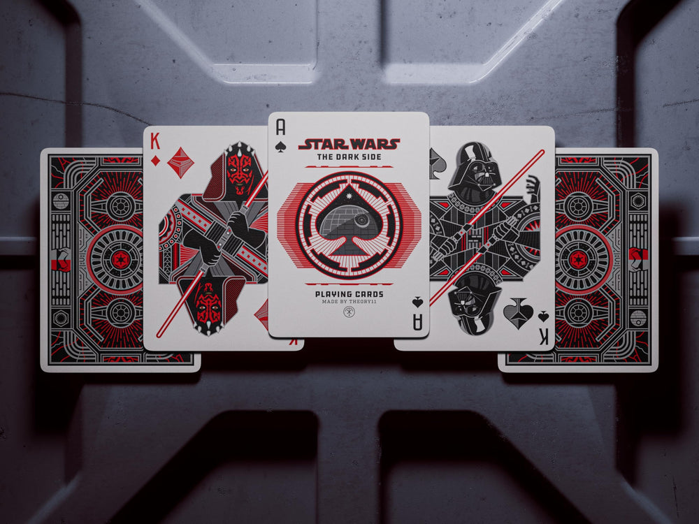 Theory11 Imperial throne room window artwork showcasing iconic villain-inspired design.