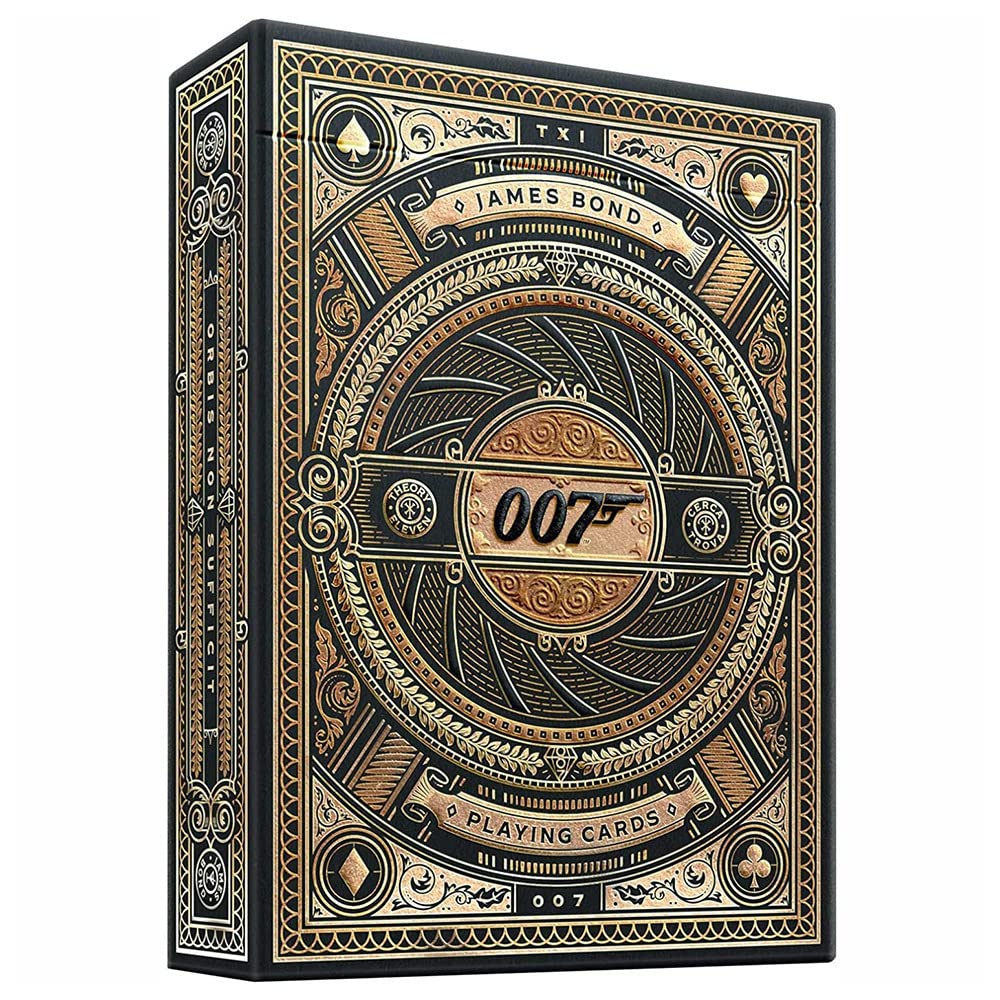 Theory11 James Bond 007 deck with gold foil box for a luxe display.