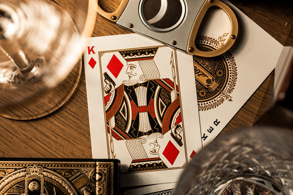 Walther PPK card motif brings authentic Bond flavor to cards.