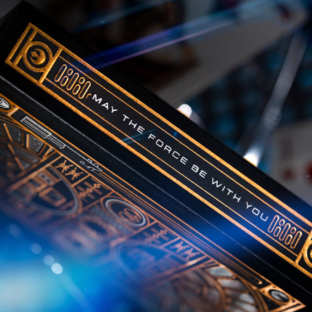 theory11 Star Wars gold back evokes C-3PO-inspired shine for collectors.