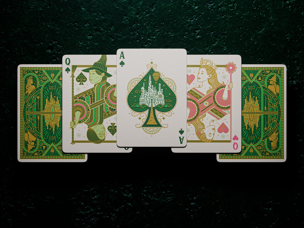 theory11 Wicked Playing Cards Yellow Brick Road arc highlights magical journey in play