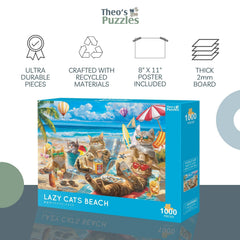 Theo's Puzzles recycled materials ensure durable construction and eco-friendly play