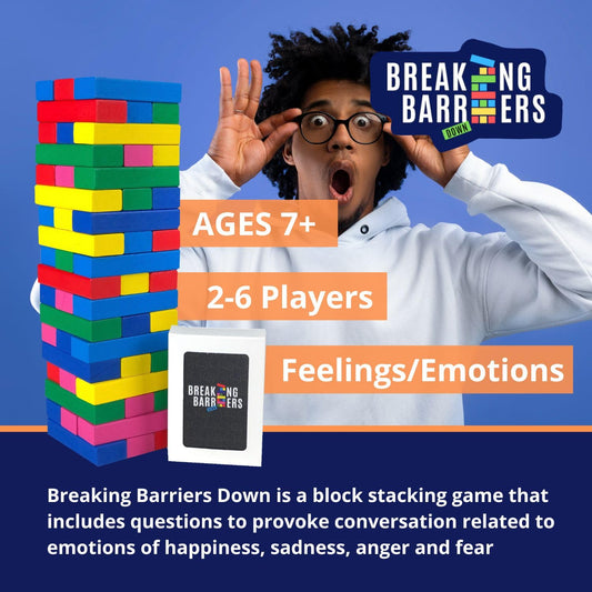 Therapy U Breaking Barriers Down emotion cards closeup for engaging emotion discussions.