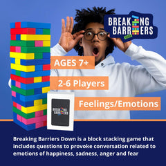 Therapy U Breaking Barriers Down emotion cards closeup for engaging emotion discussions.