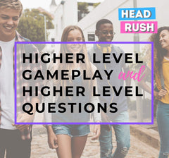 Group play session with Head Rush prompts encouraging listening and speaking