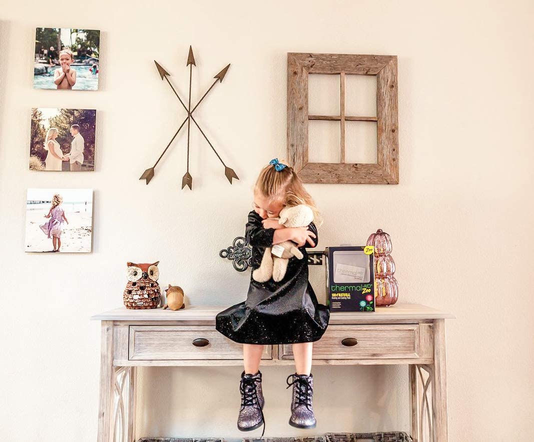 Thermal-Aid Jo Jo Monkey kid-friendly design comforts children during temperature changes.