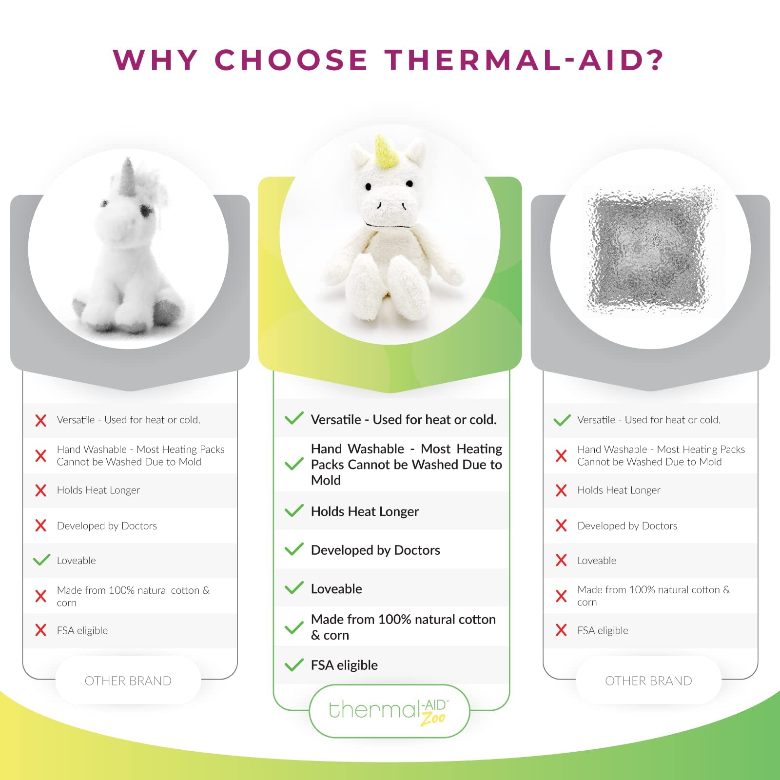 Thermal-Aid Juno the Unicorn freezer scene for refreshing cold relief.