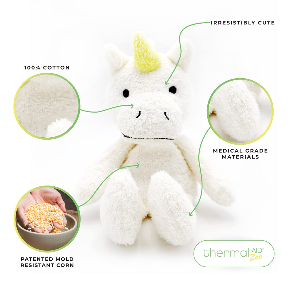 Thermal-Aid Juno the Unicorn microwave heat for instant warmth.