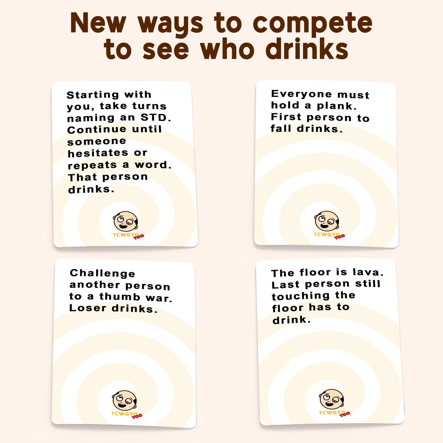 These Cards Will Get You Drunk Too expansion game-night supports 2–8 players