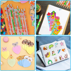 Thesixowls animal stickers personalize projects and crafts
