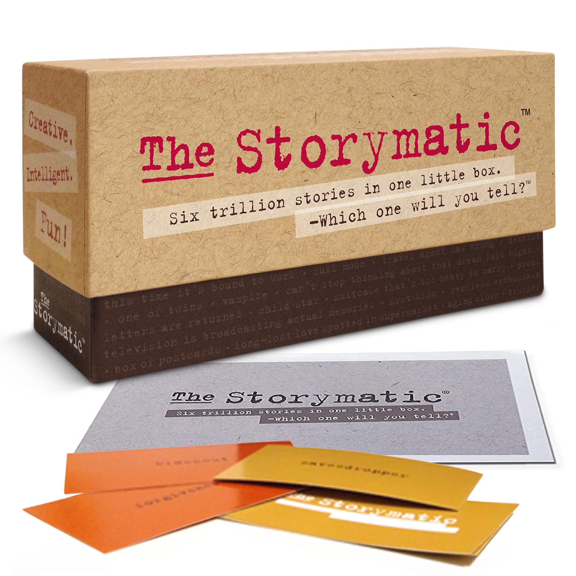 The Storymatic Classic card deck for spontaneous storytelling and warm-up writing prompts