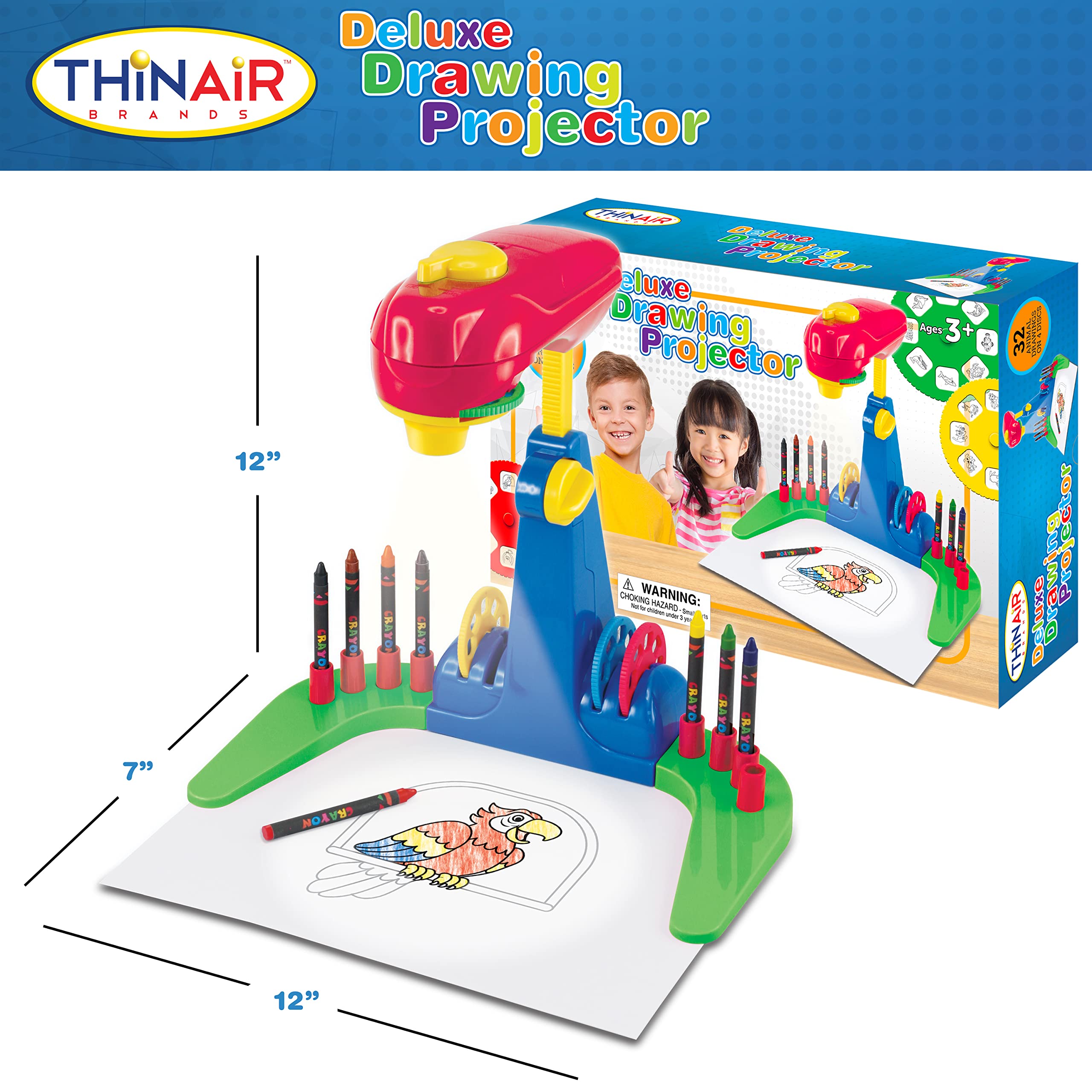 Thin Air Brands animal sketch discs invite tracing and coloring adventures.