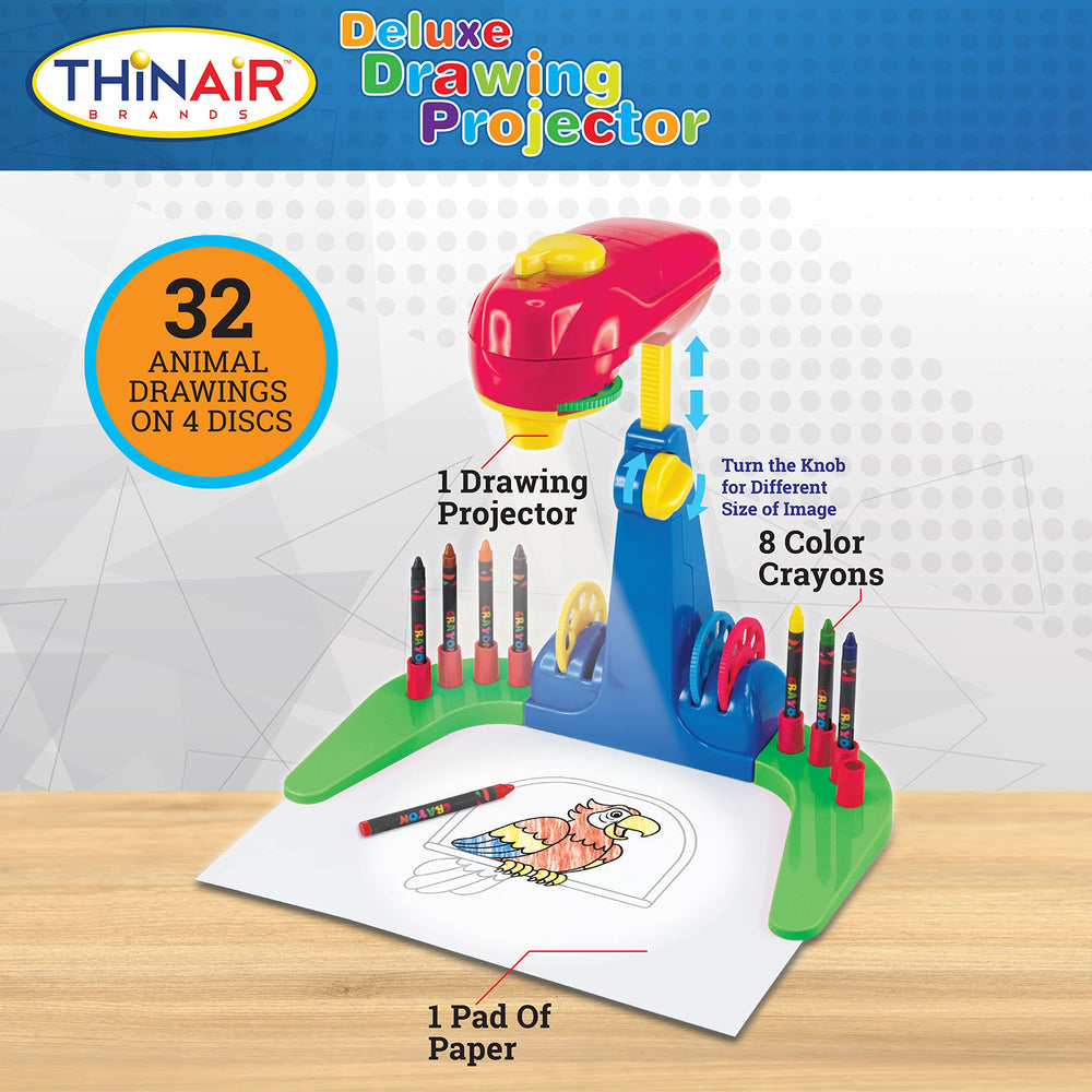 Thin Air Brands crayons provide vibrant colors for kid-friendly art.