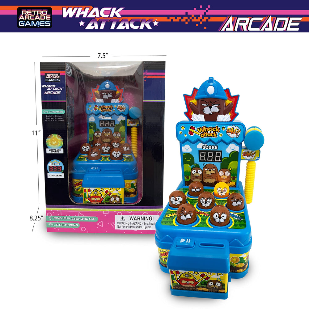 Thin Air Brands Whack Attack Arcade soft hammer enables safe, energetic play