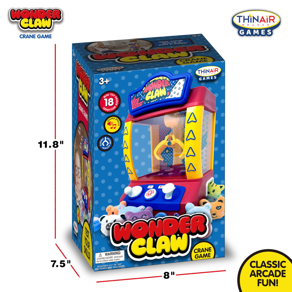 Wonder Claw with authentic sound effects enhances arcade immersion.