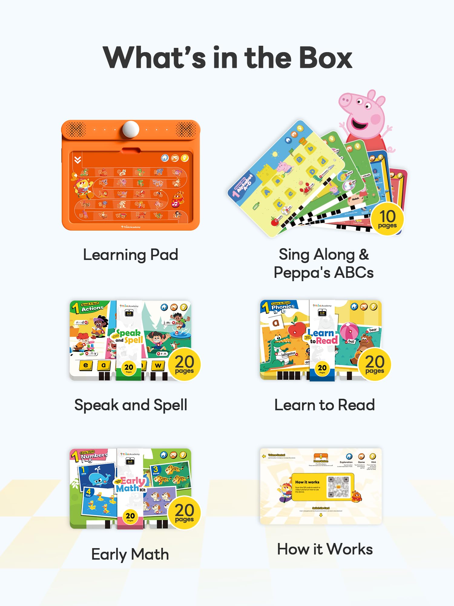 Think Academy Learning Pad hands-on learning nurtures creativity during play.
