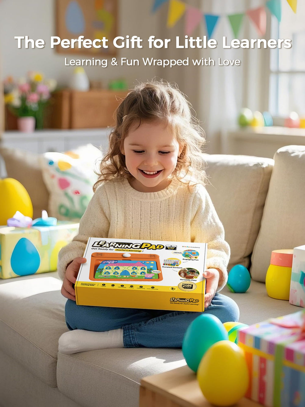 Think Academy Learning Pad numbers cards build counting skills through engaging prompts.