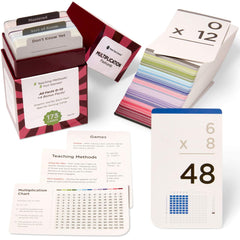 Think Tank Scholar 173 multiplication flash cards front for quick learning.