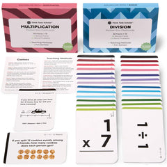 Think Tank Scholar flash cards show two facts per card with clear visuals for quick recall