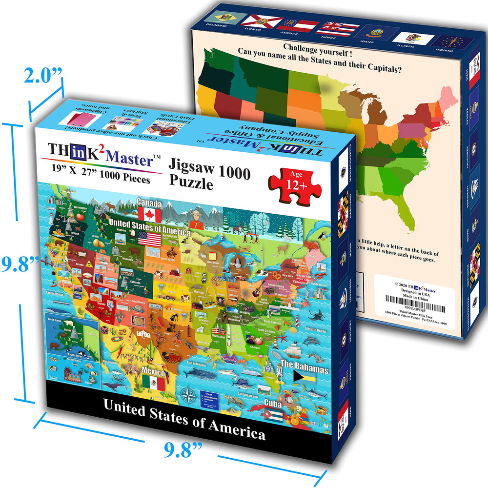 Think2Master puzzle assembly in progress showing collaborative family activity.