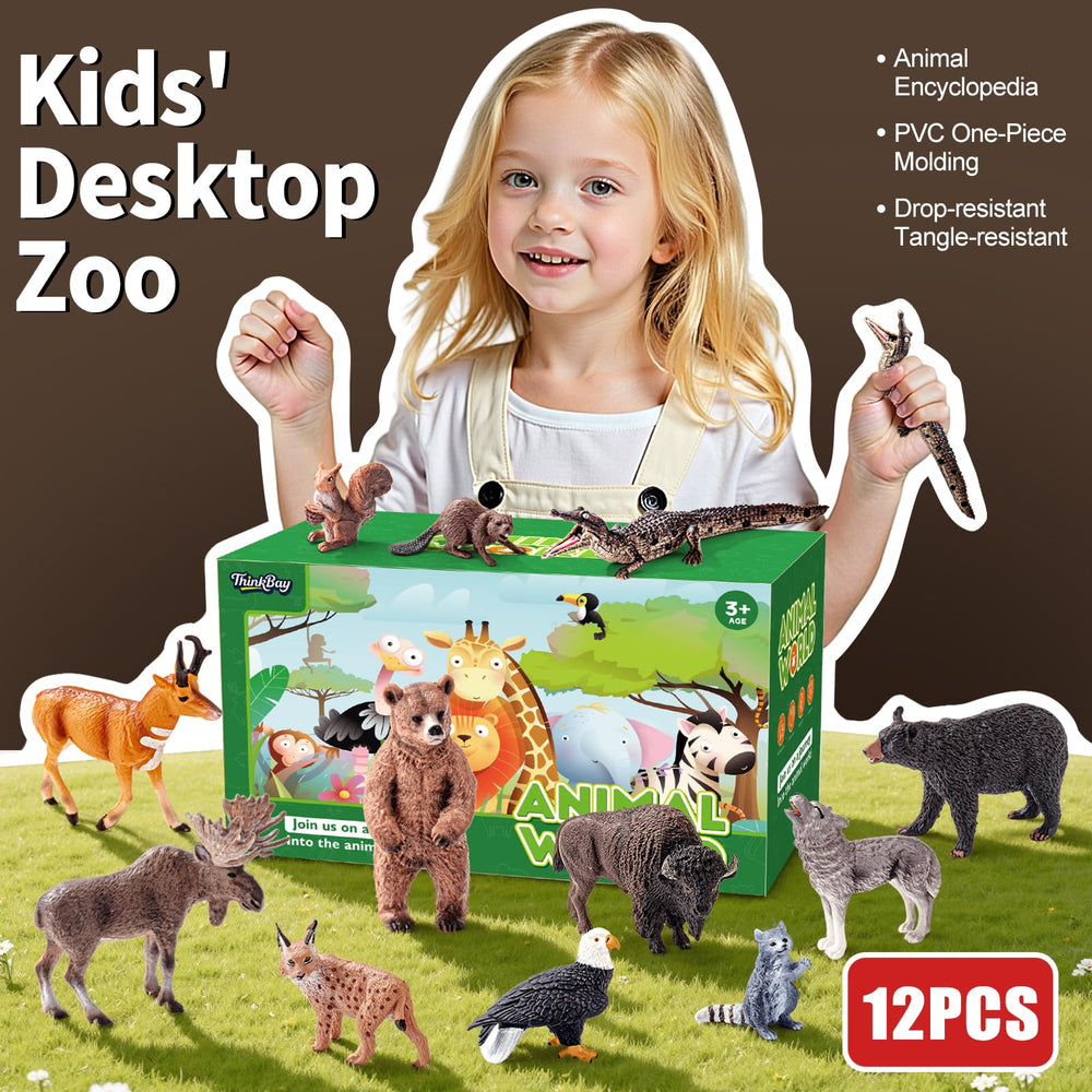 THINKBAY beaver figurine ideal for educational play and decor.