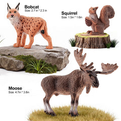 THINKBAY grizzly bear figurine enhances tactile exploration and pretend safari.
