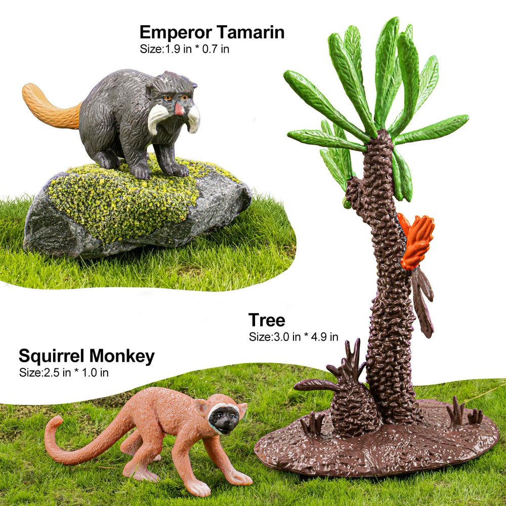 THINKBAY emperor tamarin figure adds character to jungle dioramas